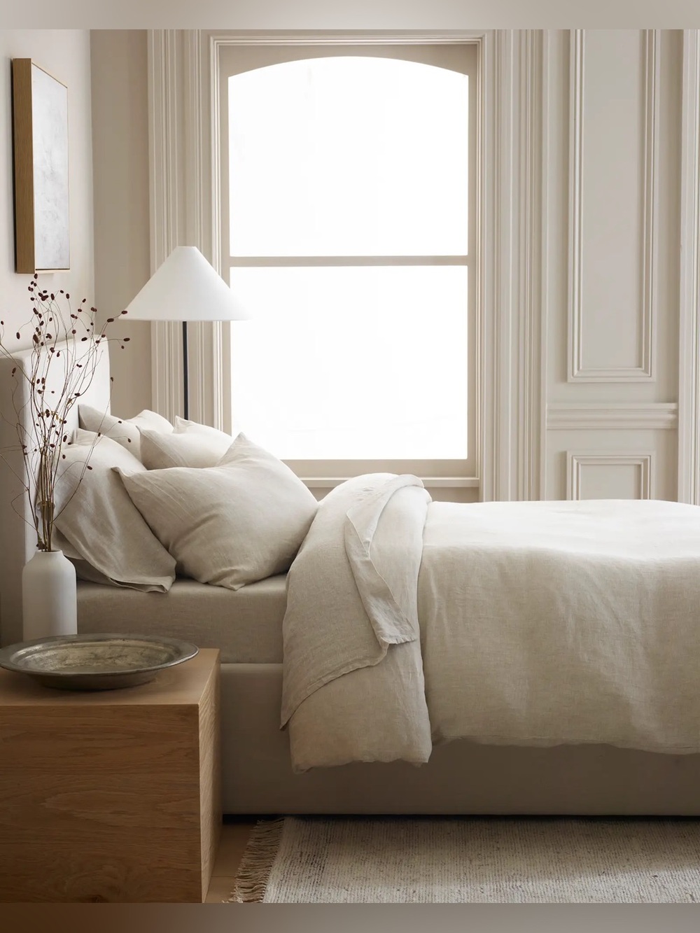 New Quince European Linen Duvet Cover Set King/CalKing - Natural Chambray $214 - Picture 2 of 10